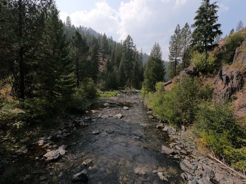 North Fork John Day River where Granite Creek enters (9-13-2022).