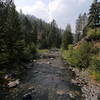 North Fork John Day River where Granite Creek enters (9-13-2022).