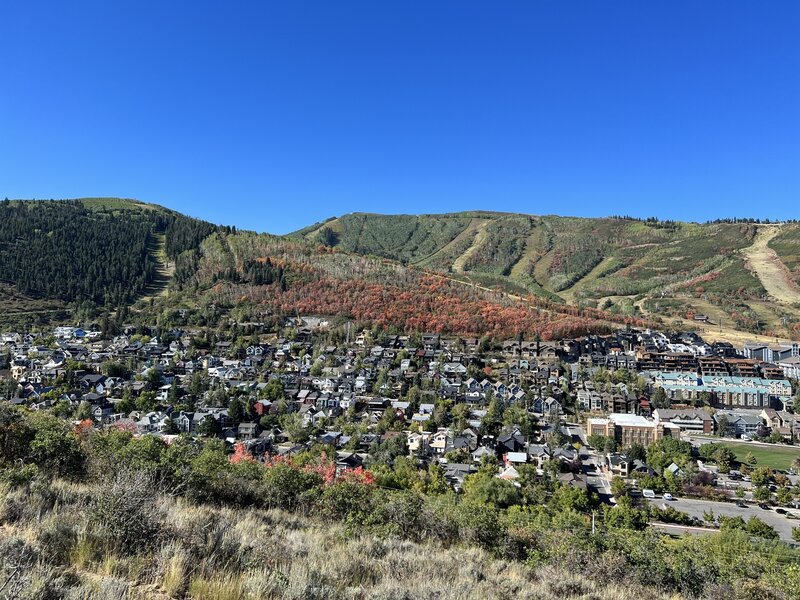 Trail view of Park City