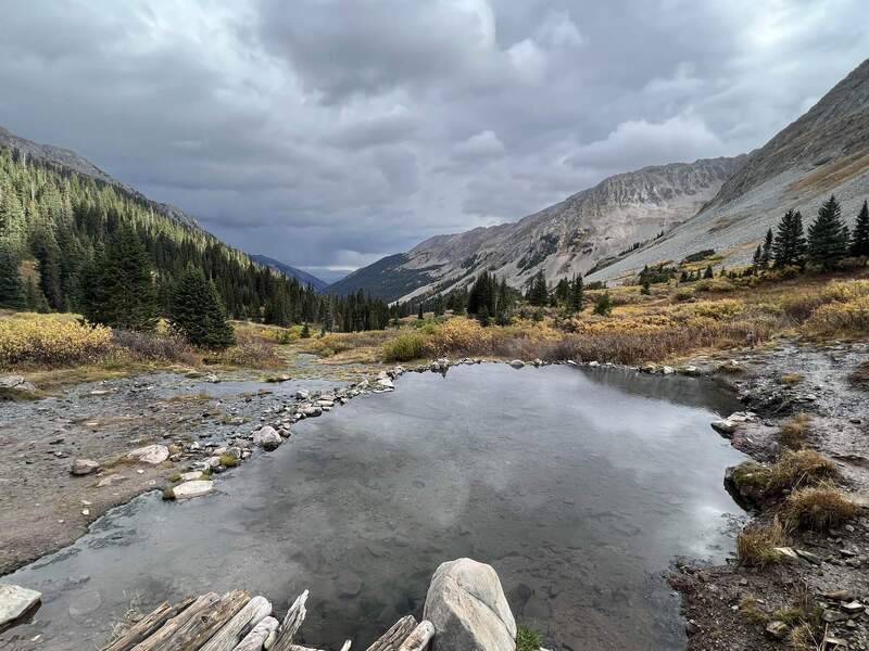 The valley as viewed from Conundrum Hot Springs.