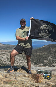 At the top of Ralston! Repping D2R, a Veteran nonprofit.
