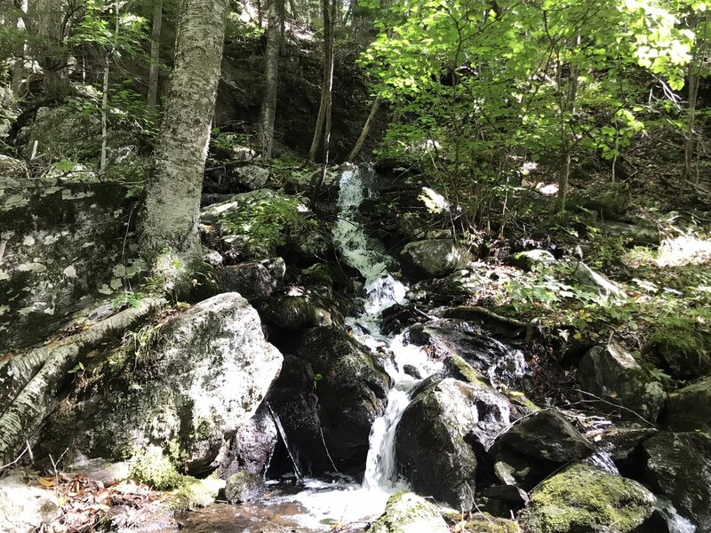 A small cascade off the Cheshire Rail Trail.