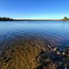 Coon-Sandwick Lake from the end of the trail.