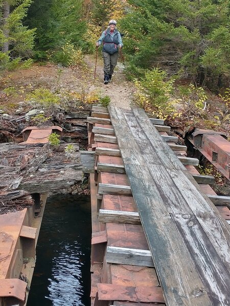 The bridge over Bog River.