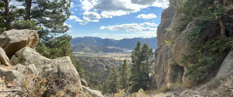 The view from the top of the east Twin Owls Access