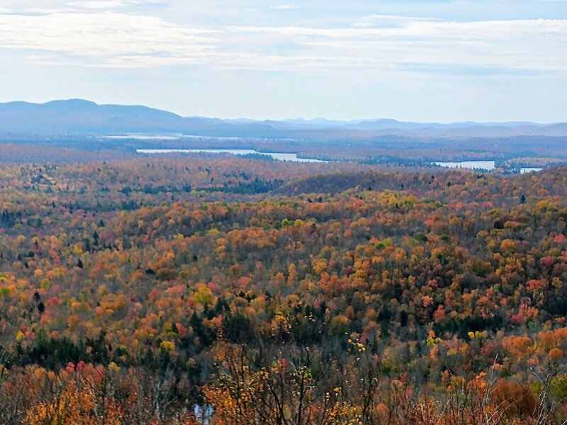 Southwest view from Floodwood Mountain via the side trail.