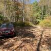 Parking area where forest rd 117 apparently turns into Nelson Cove Trail 93G