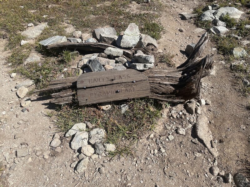 Hailey Pass Marker