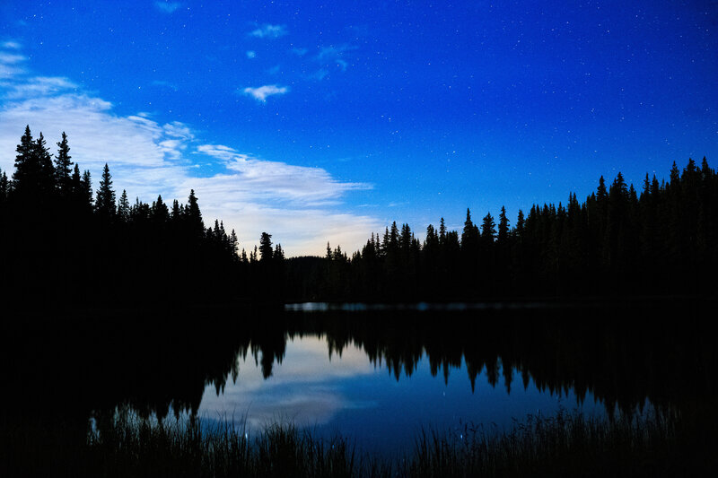 Moonlit Heart Lake