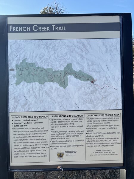 Info at trailhead