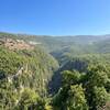 Looking up at the valley.