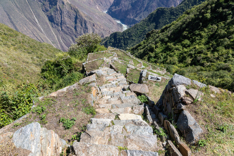 Llama Terraces with the Rio Apurimac far below.