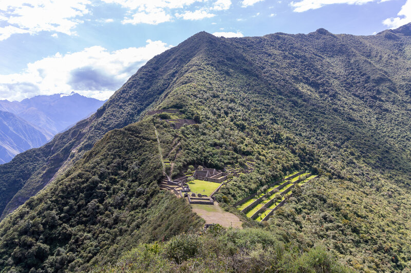 Main Plaza of Choquequirao from the Usnu Viewpoint