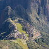 Close-up of Machu Picchu from Machu Picchu Mountain.