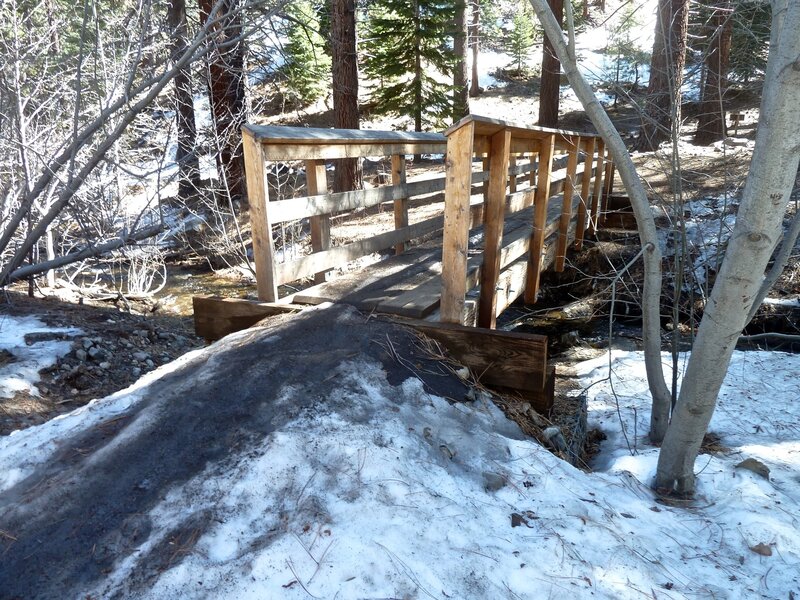 13 Mar 2020; Dry Pond Bridge Crossing over Whites Creek. CROSS the bridge to Jones Whites Creek Loop + Church's Pond Trail (N39° 22.726' W119° 51.377')