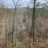 Rough Ridge Trail, Cohutta Wilderness, looking down on Jack's River.