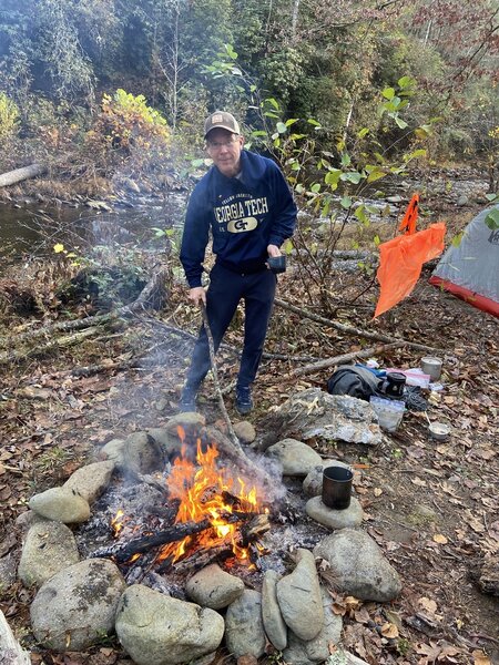 Jimbo, Jack's River in background, Cohutta Wilderness