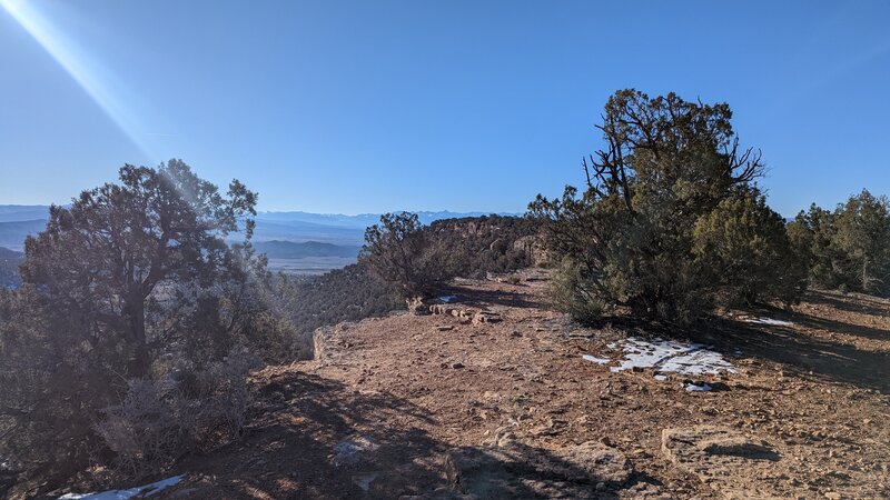 View of the San Juans to the south.