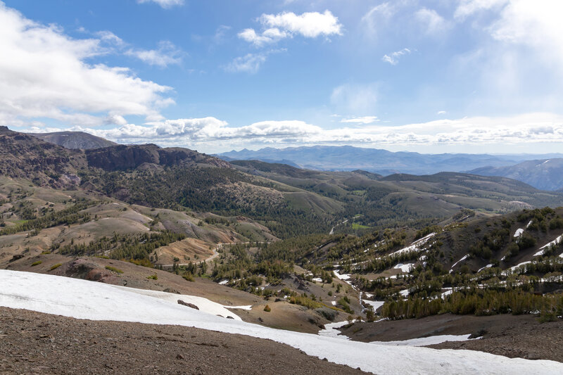 View towards the east of Sonora Pass.