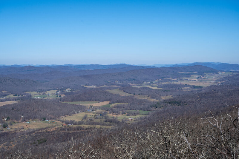 View from Hanging Rock Raptor Observatory.