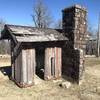 The old outhouse.