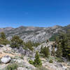 Elevated view of the West Walker River valley from the Chain of Lakes Trail.