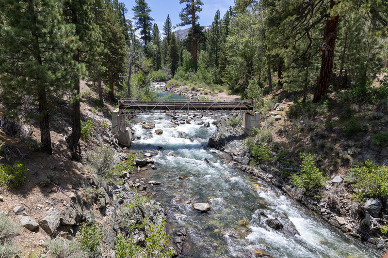 Old bridge across the West Walker River.