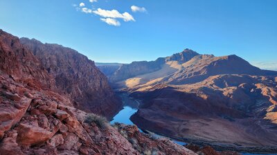 View from the trail switchbacks.