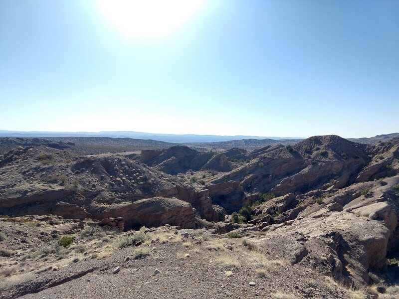 View from San Lorenzo Ridge Trail towards the Little San Lorenzo Canyon