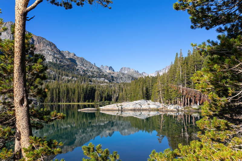 Shadow Lake from its northern shore.