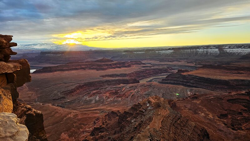 Sunrise at Dead Horse Point.