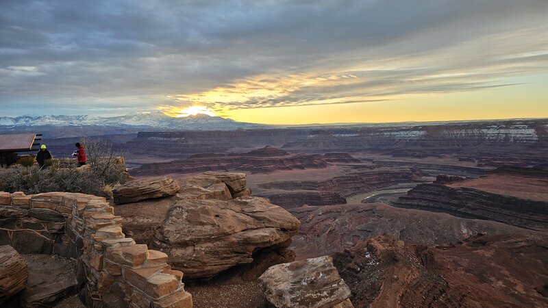 Sunrise at Dead Horse Point.