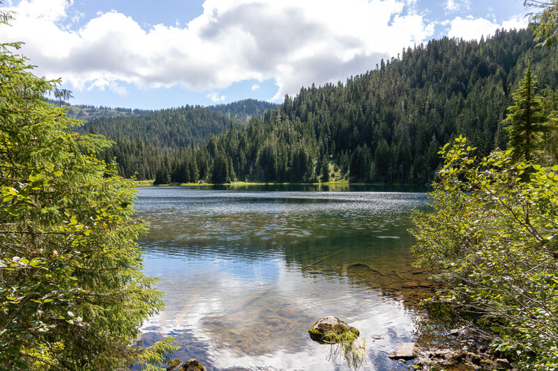 Deer Lake from the bridge across Canyon Creek.