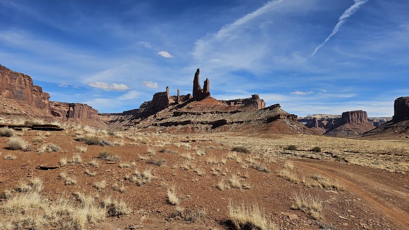 View from the road to the trailhead.