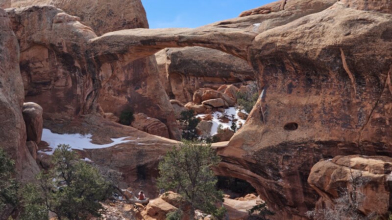 Arches on the trail.