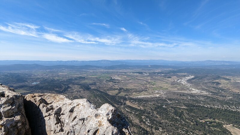 View from Pic St Loup trail (top).