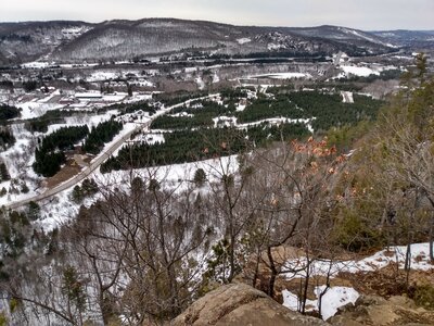 View from the trail L'Escarpement.