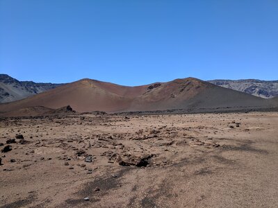 Kamoaopele cinder cone as seen from "Connector B" in Haleakala National Park.