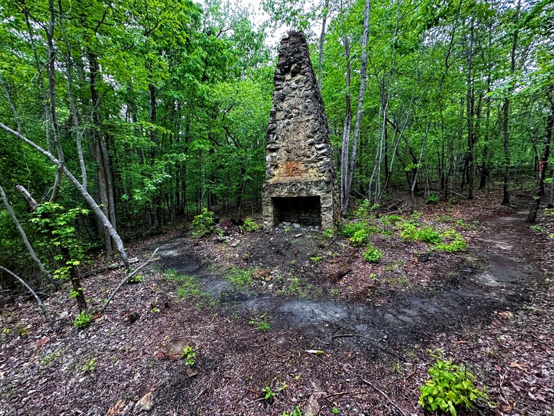 This chimney is all that's left of an old homestead.