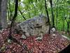 This hilltops are littered with large boulders.