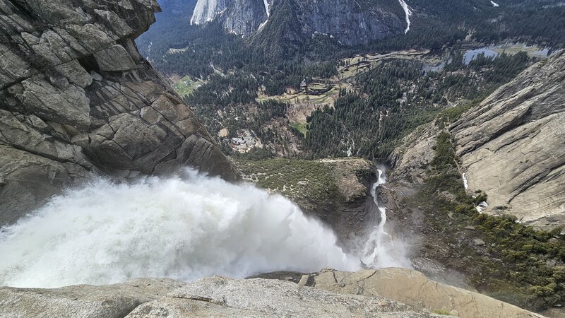 View from the top of the falls.