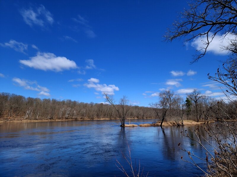 The St. Croix River near the Sandrock Cliffs.