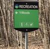 Y-Woods access sign