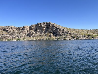 Rock formations at Agua Fria River