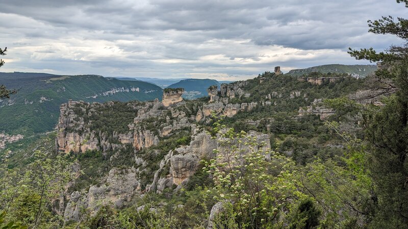 Rock formation from the Mejan and Tarn cliffs.