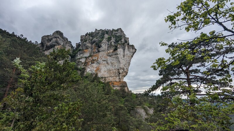 Rock formation from the Mejan and Tarn cliffs.