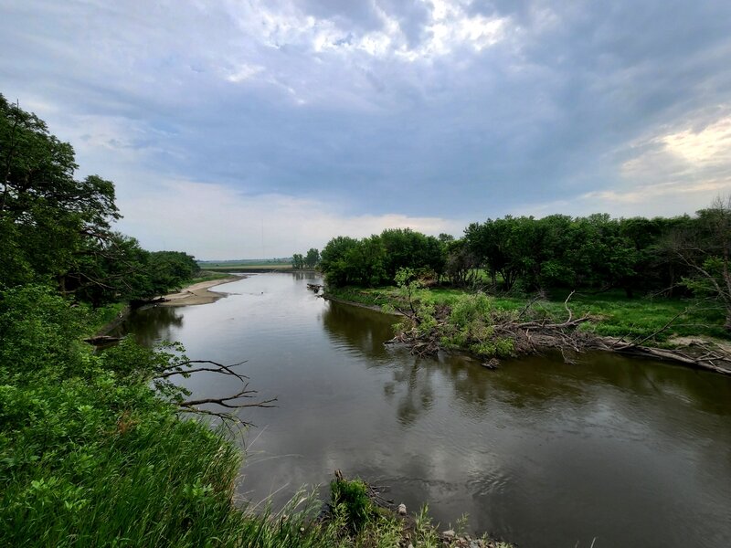 Big Sioux River from the lower overlook on the River Trail.