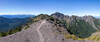 Walking on the Klahhane Ridge towards Mount Angeles.