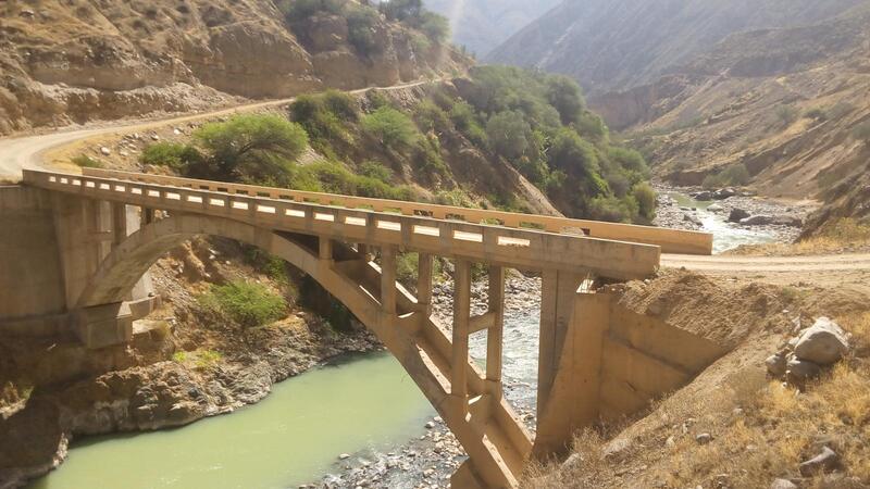 Bridge across the Colca River.