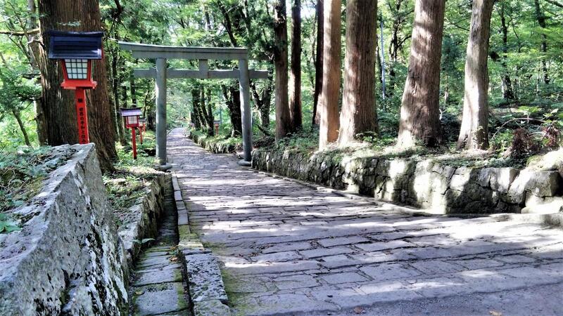 A Torii gateway on the trail.